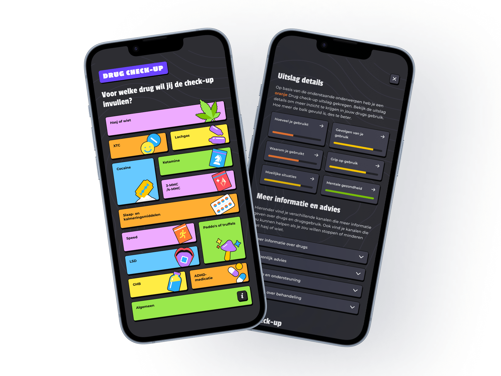 Doe de drug check-up!